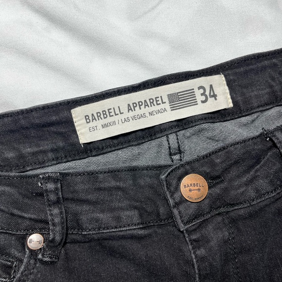 Barbell Men's Black Straight Jeans size 34 - Picture 6 of 15